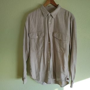 7 For All Man Kind Long Sleeve Button Up Shirt